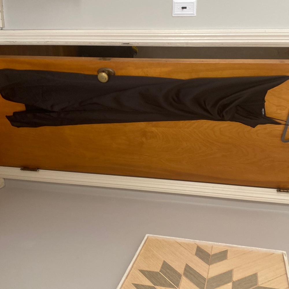 Beautiful silk black long dress never been worn